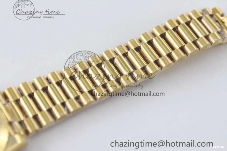 Dial YG Steel 40mm 1:1 Best TWF A2836 Crystal Date 904L YG Edition on Bracelet Day YG 0430